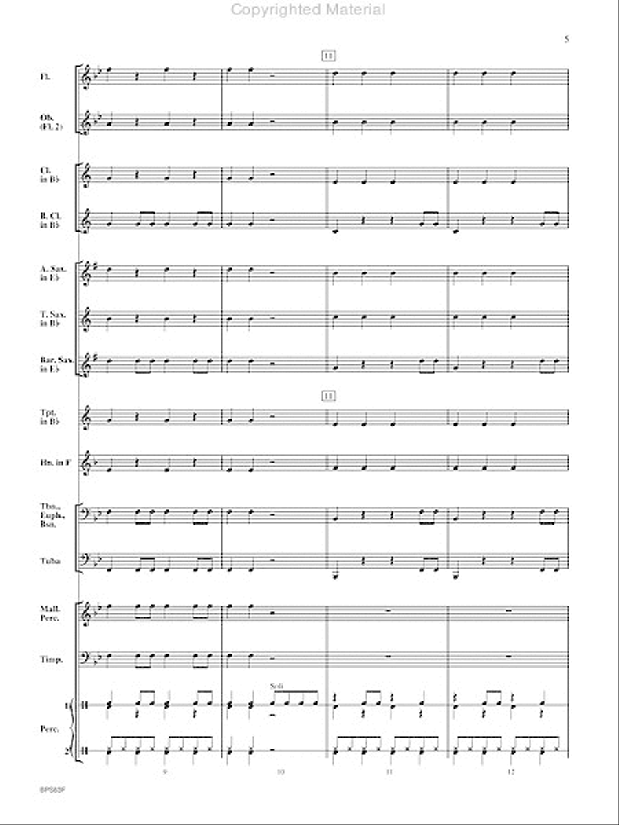 Rockin' Jingle Bells Concert Band scores gallery preview page 6