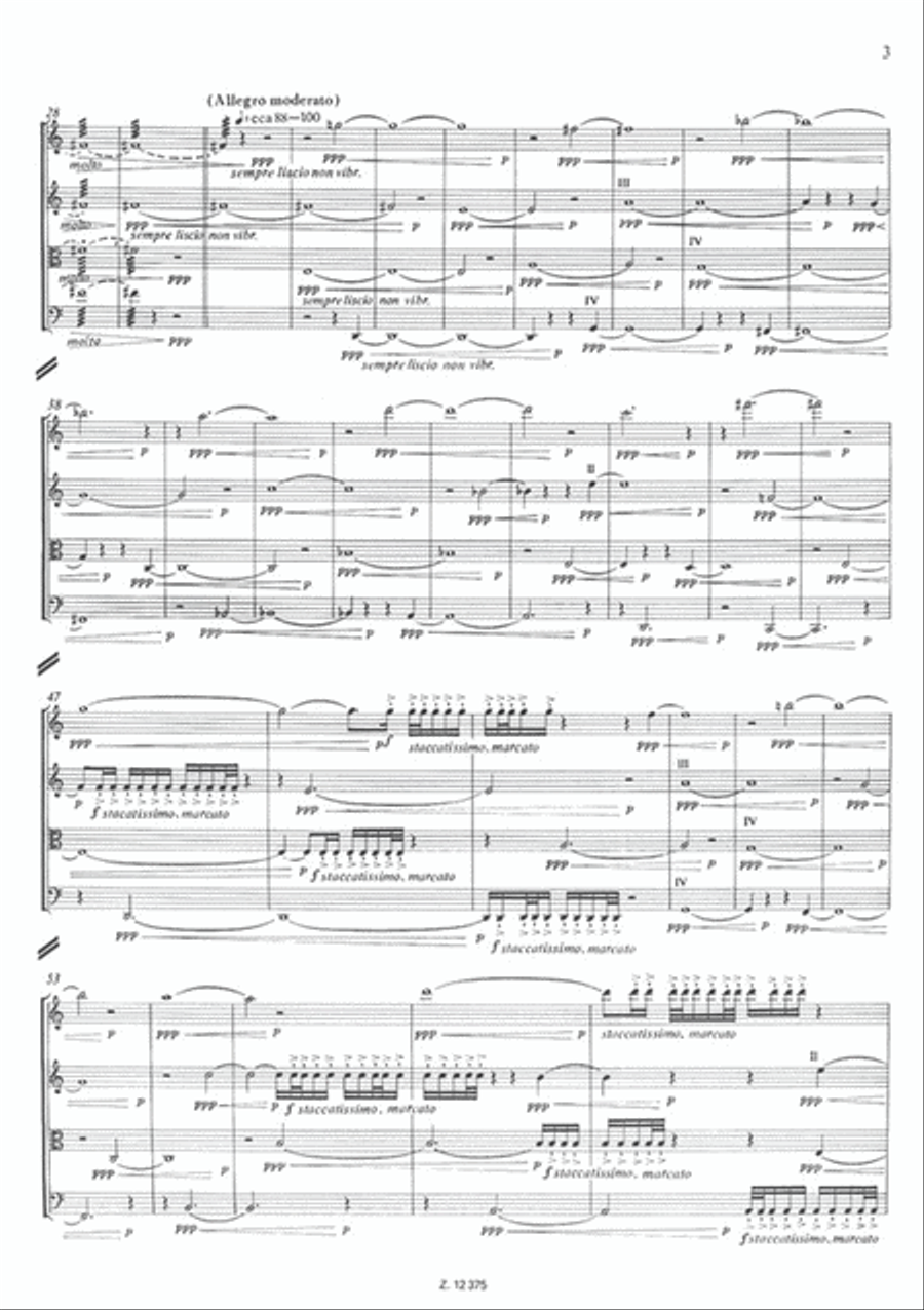 Streichquartett String Quartet scores gallery preview page 3