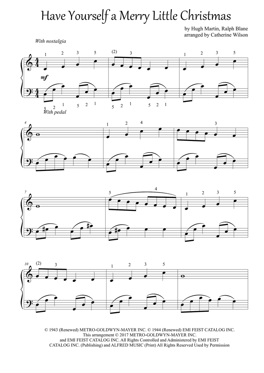 Have Yourself A Merry Little Christmas Piano Solo scores gallery preview page 2