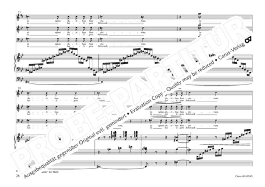 Oratorio de Noel (Weihnachtsoratorium) 4-Part scores gallery preview page 29