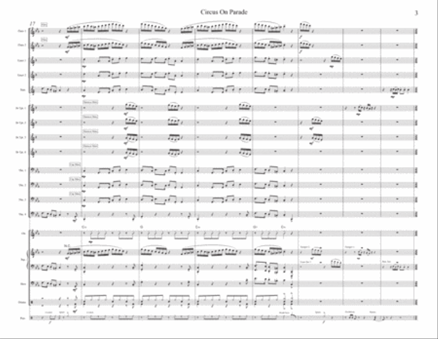 Circus On Parade Jazz Ensemble scores gallery preview page 5