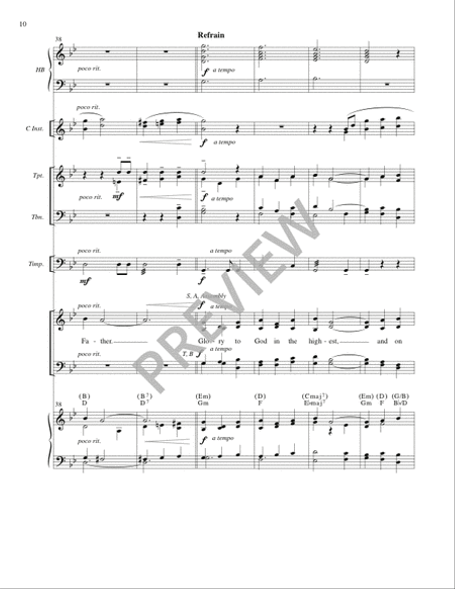 Mass of Creation (Full Score) 4-Part scores gallery preview page 11