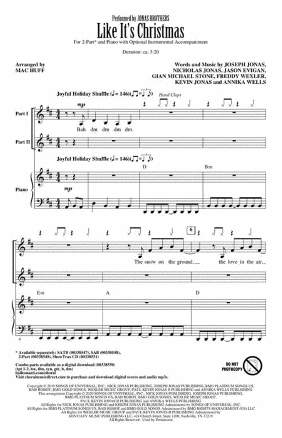 Like It's Christmas Like It's Christmas 2-Part scores gallery preview page 3