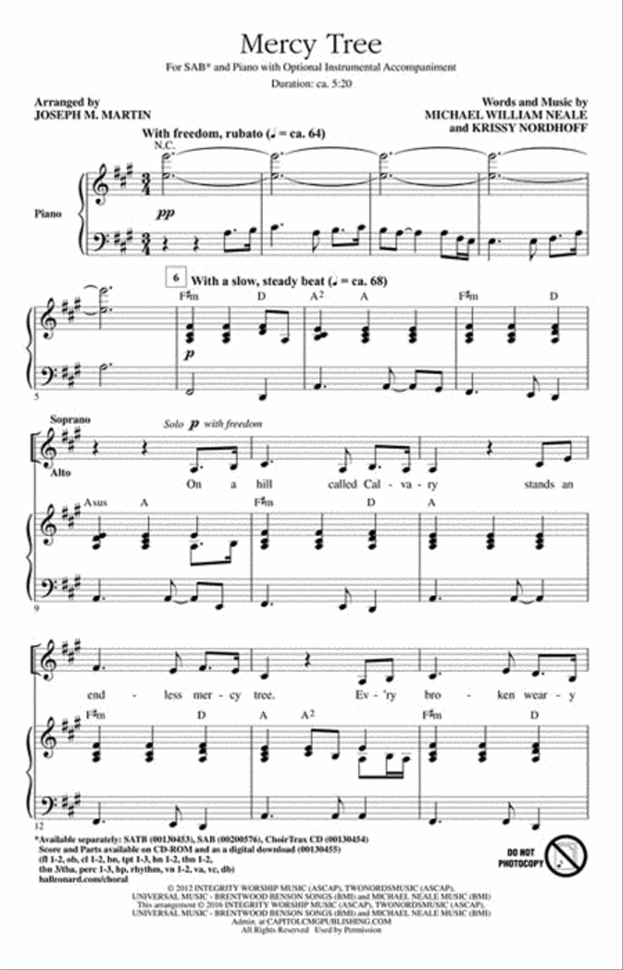 Mercy Tree Mercy Tree 3-Part scores gallery preview page 2
