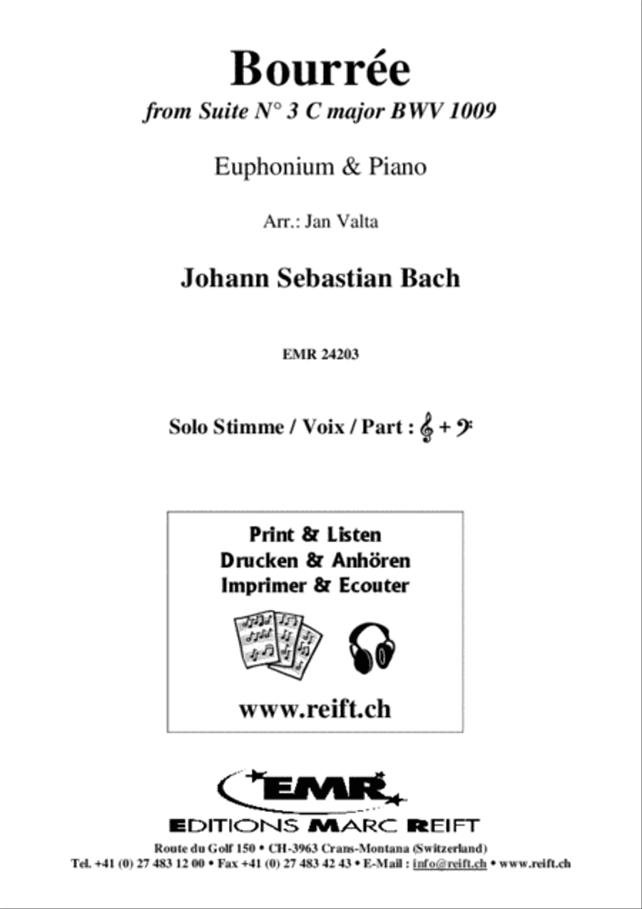 Bourree Euphonium scores gallery preview page 2