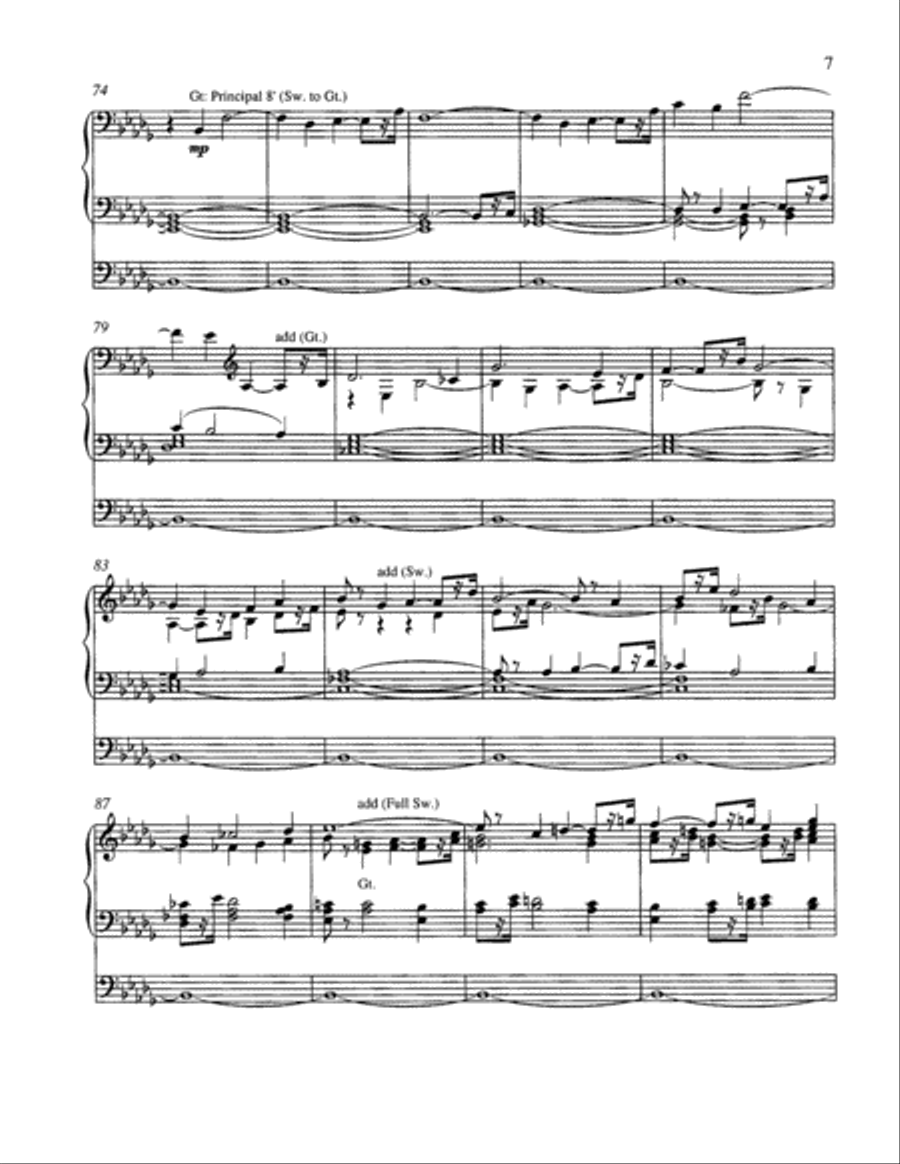 Prelude and Fugue: In Memoriam Nadia Boulanger Organ scores gallery preview page 6