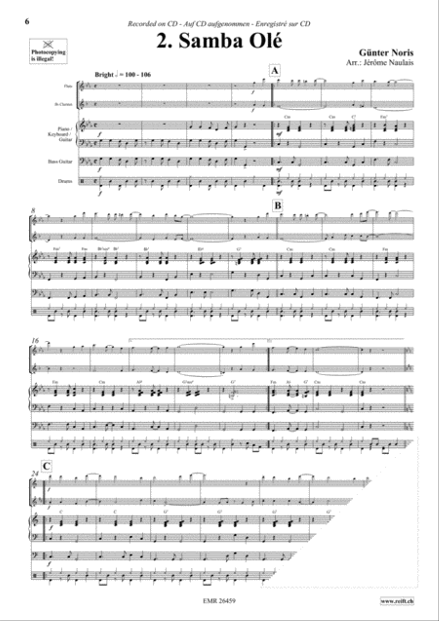 Let's Dance Volume 5 Let's Dance Volume 5 Woodwind Ensemble scores gallery preview page 4