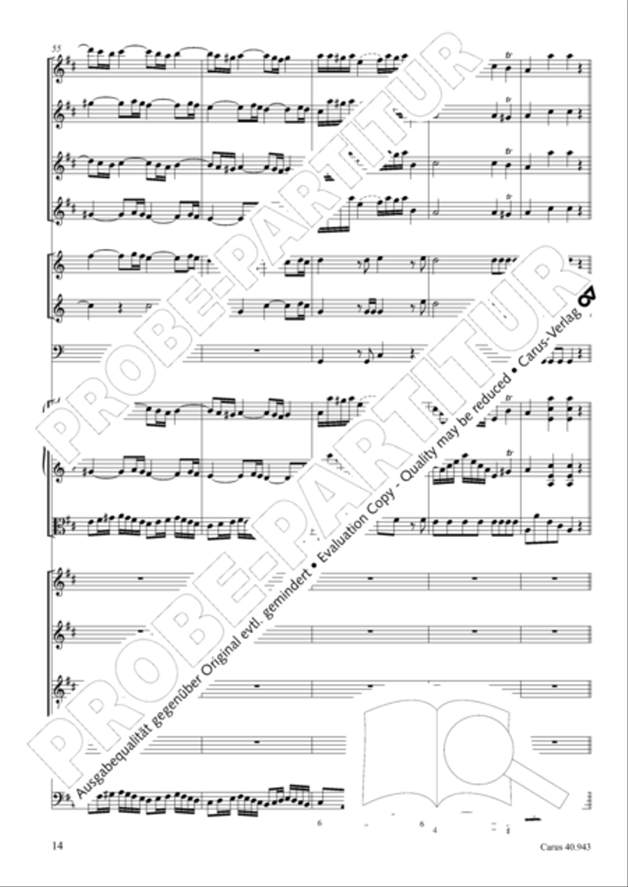 Shout to the Lord, all the earth (Jauchzet dem Herrn, alle Welt) 4-Part scores gallery preview page 21