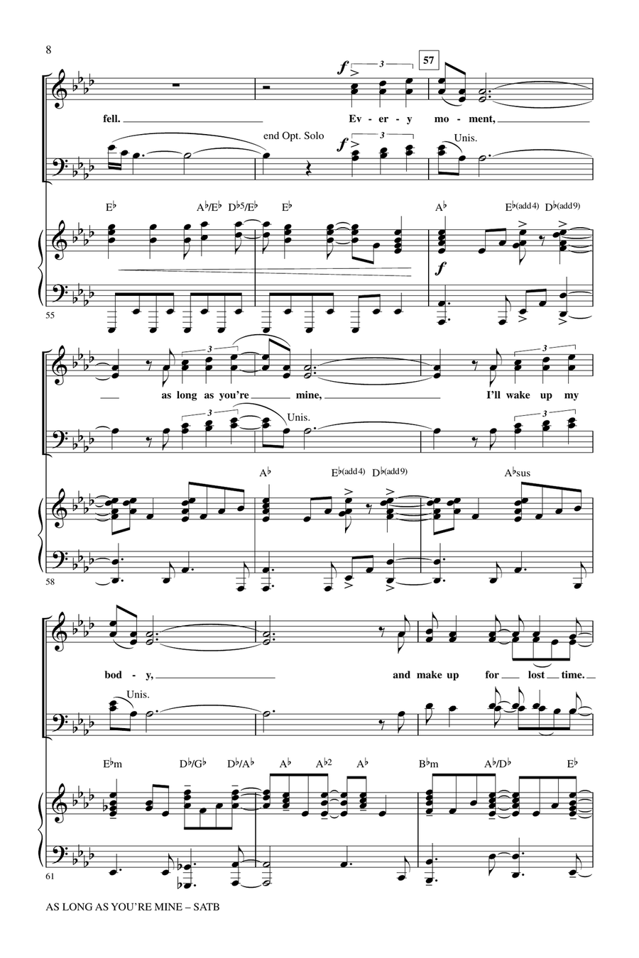 As Long As You're Mine (from Wicked) 4-Part scores gallery preview page 7