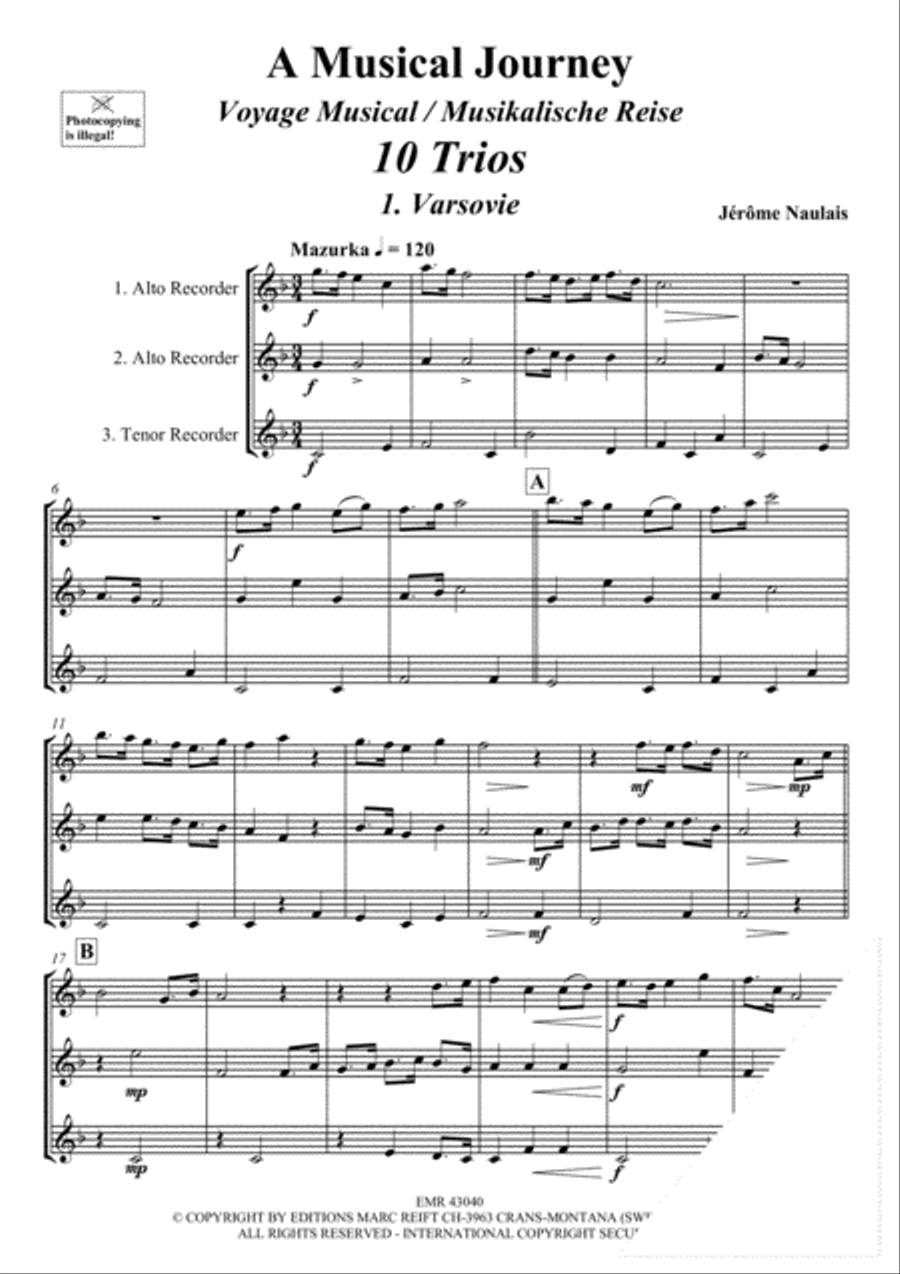 A Musical Journey Alto Recorder scores gallery preview page 3
