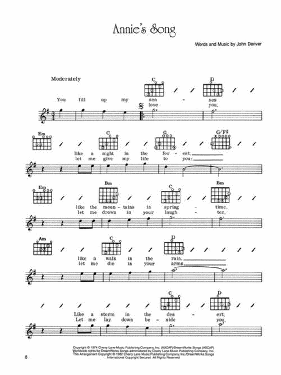 John Denver Anthology for Easy Guitar