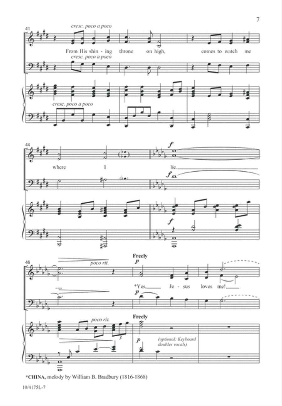 Yes, My Jesus Loves Me Yes, My Jesus Loves Me 3-Part scores gallery preview page 8