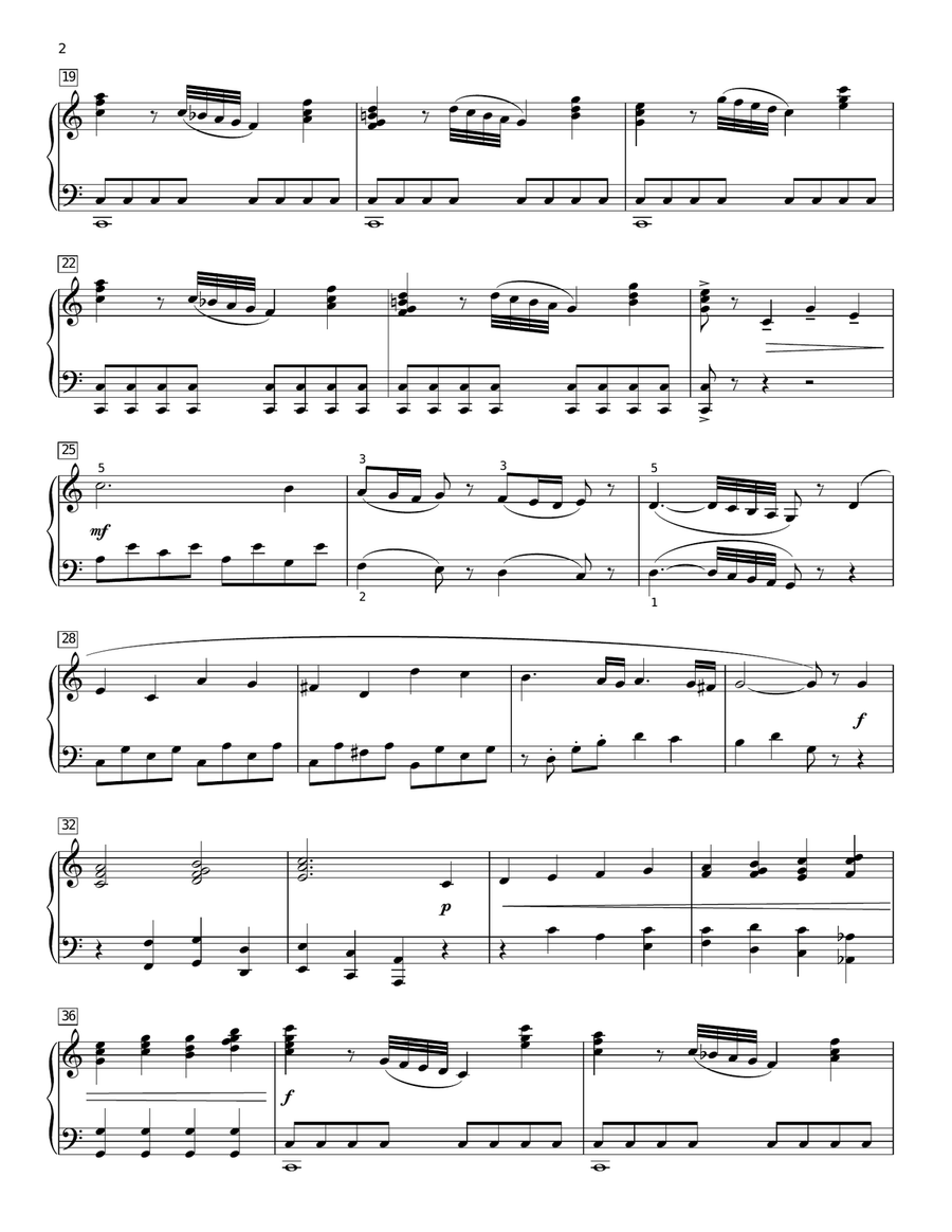 Rejoice, The Lord Is King (arr. Phillip Keveren) Piano Solo scores gallery preview page 2