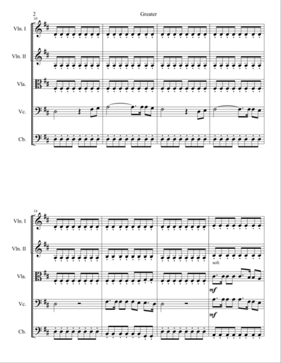 Greater Greater String Quintet scores gallery preview page 4