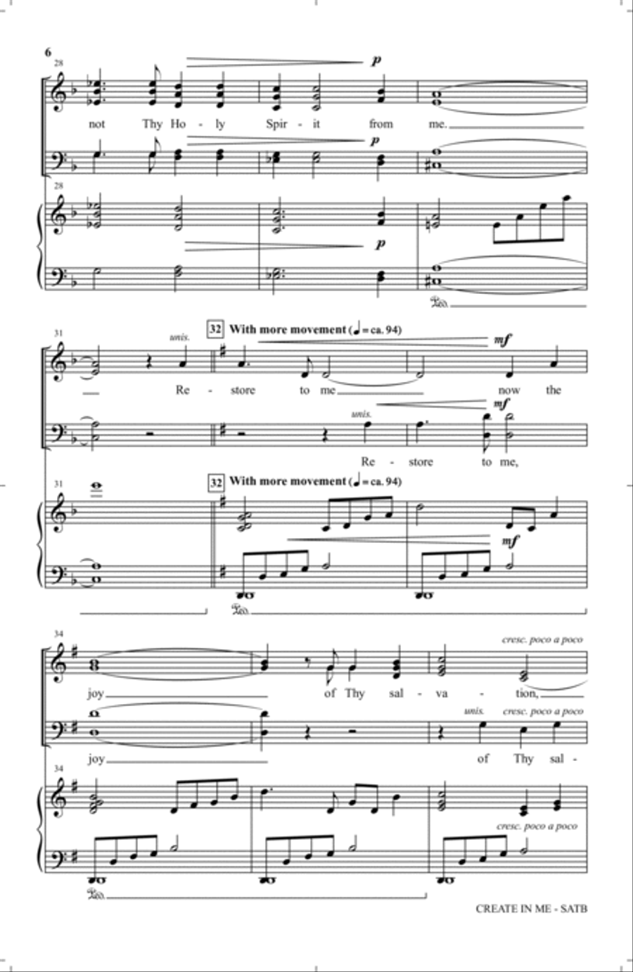 Create In Me 4-Part scores gallery preview page 4