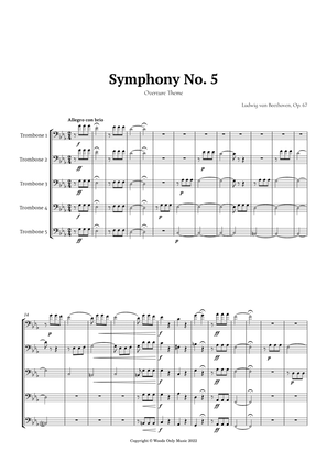 Book cover for Symphony No. 5 by Beethoven for Trombone Quintet