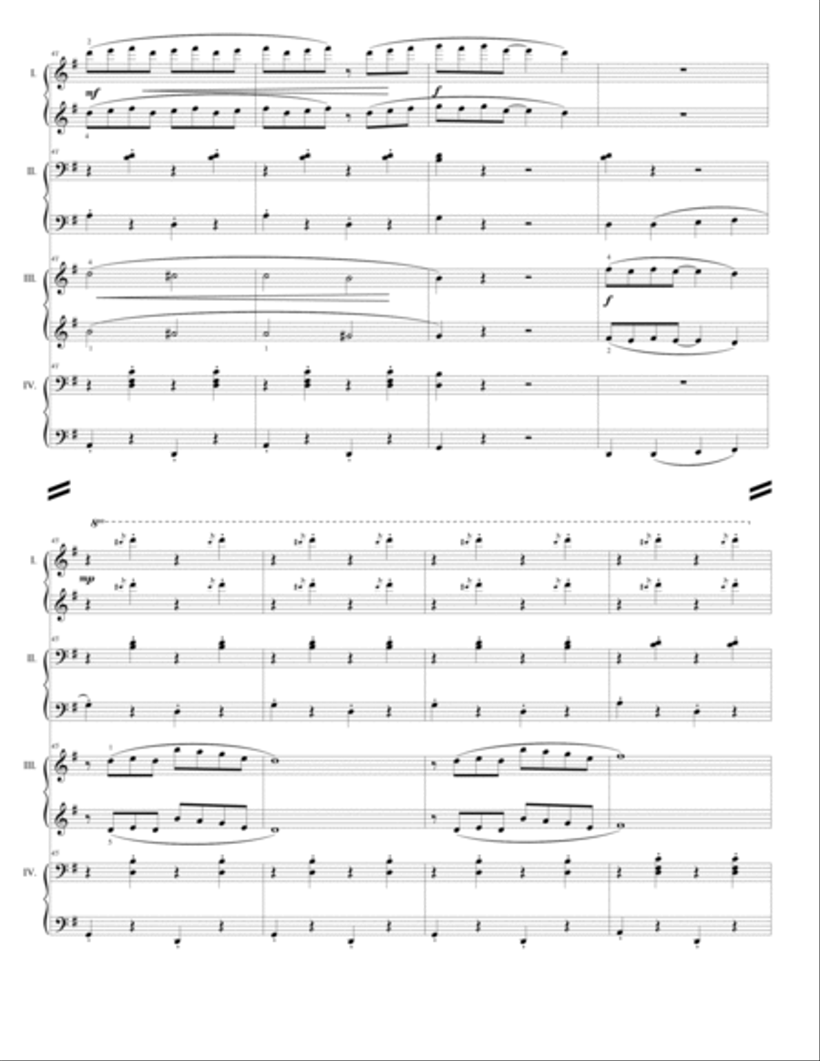 Footloose Rag - for 2 pianos, 8 hands Piano Solo scores gallery preview page 6