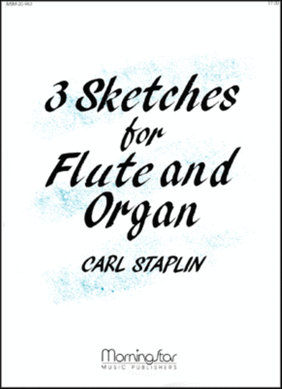 Three Sketches for Flute and Organ Flute scores gallery preview page 1