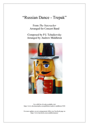 Book cover for Russian Dance "Trepak" from The Nutcracker arranged for Concert Band