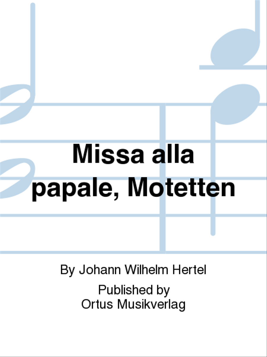Missa alla papale, Motetten 4-Part scores gallery preview page 1