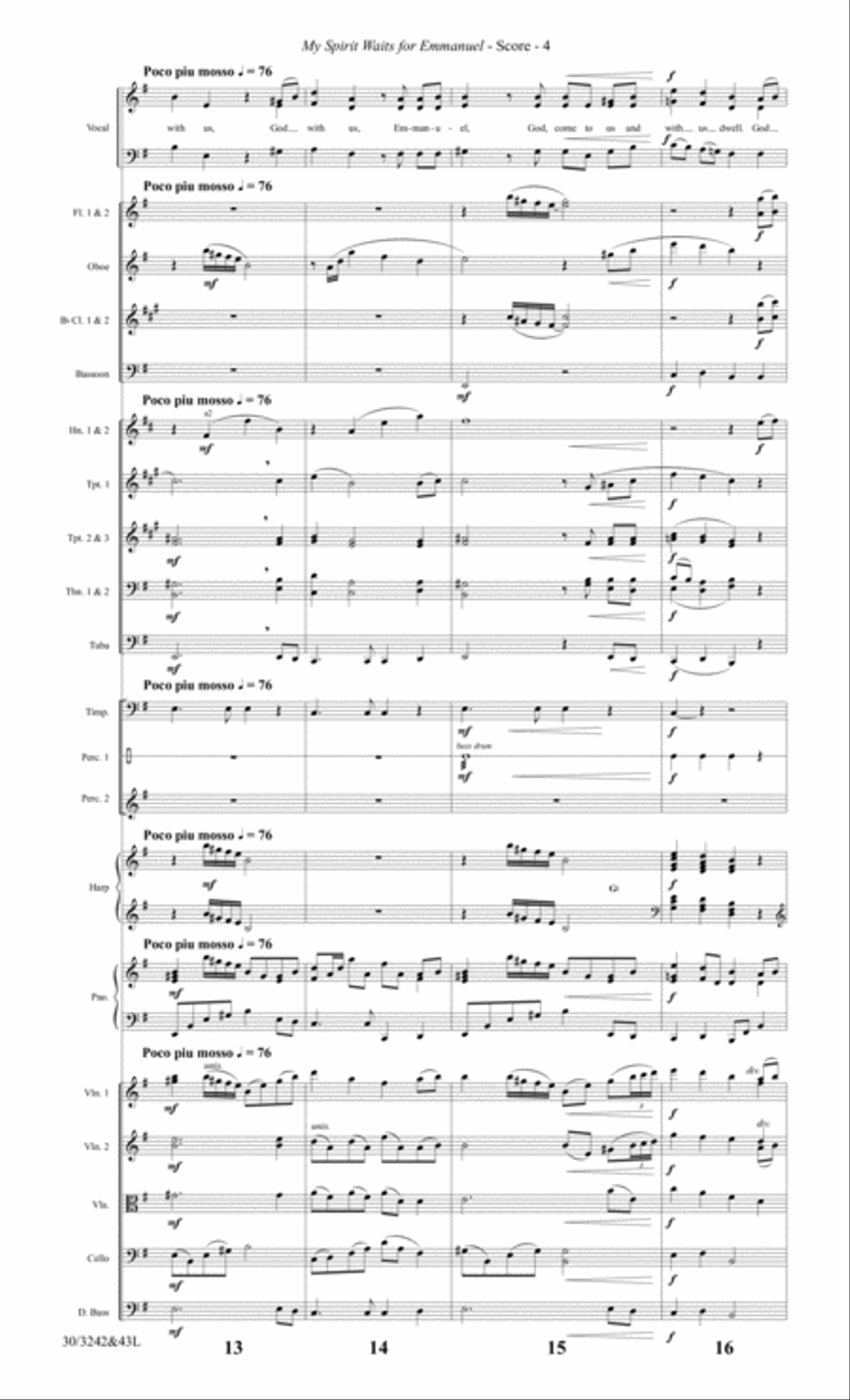One Silent Night - Full Score Choir scores gallery preview page 6