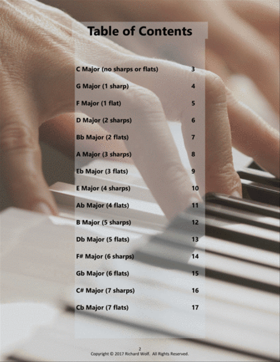 Piano Scales and Fingerings - Major Scales Piano Method scores gallery preview page 2