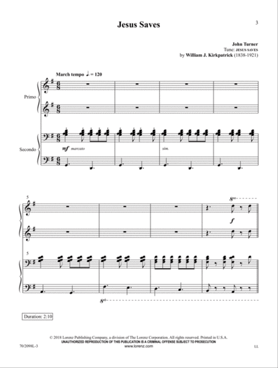 Heavenly Joy! Heavenly Joy! Piano Duet scores gallery preview page 3