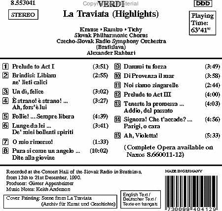 La Traviata (Highlights) image number null