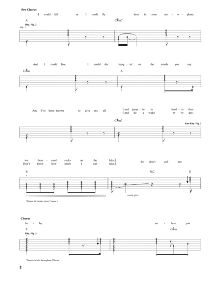 Dive Electric Guitar scores gallery preview page 2