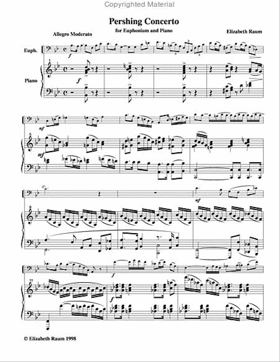 Pershing Concerto Euphonium scores gallery preview page 2