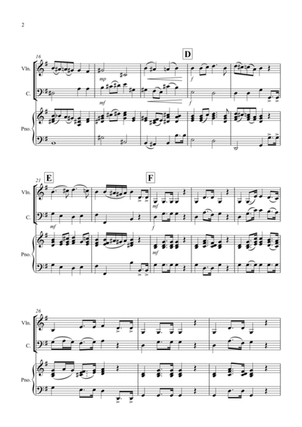 Bridal Chorus "Here Comes The Bride" for Violin and Cello Duet image number null