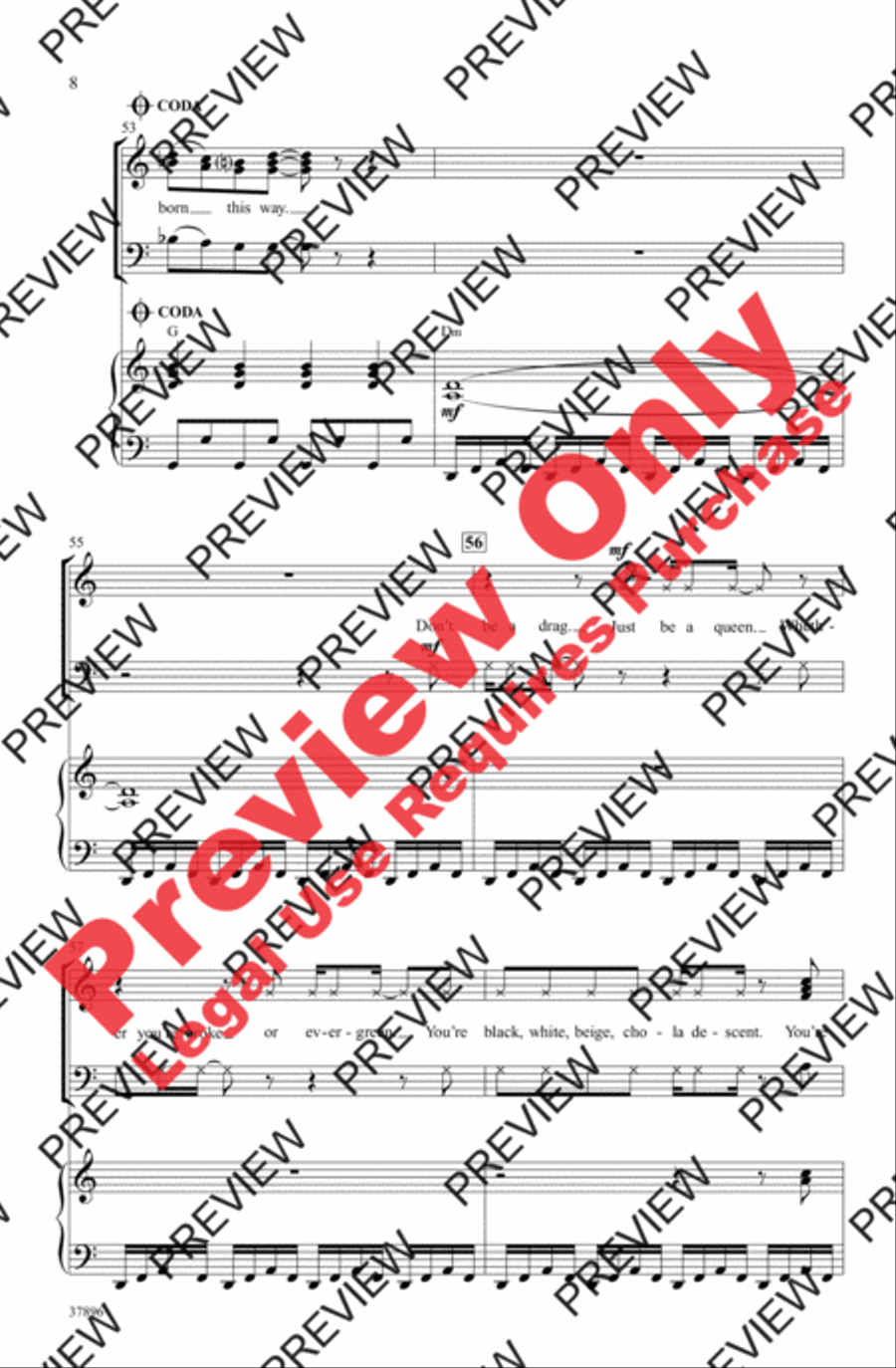 Born This Way Born This Way 3-Part scores gallery preview page 8