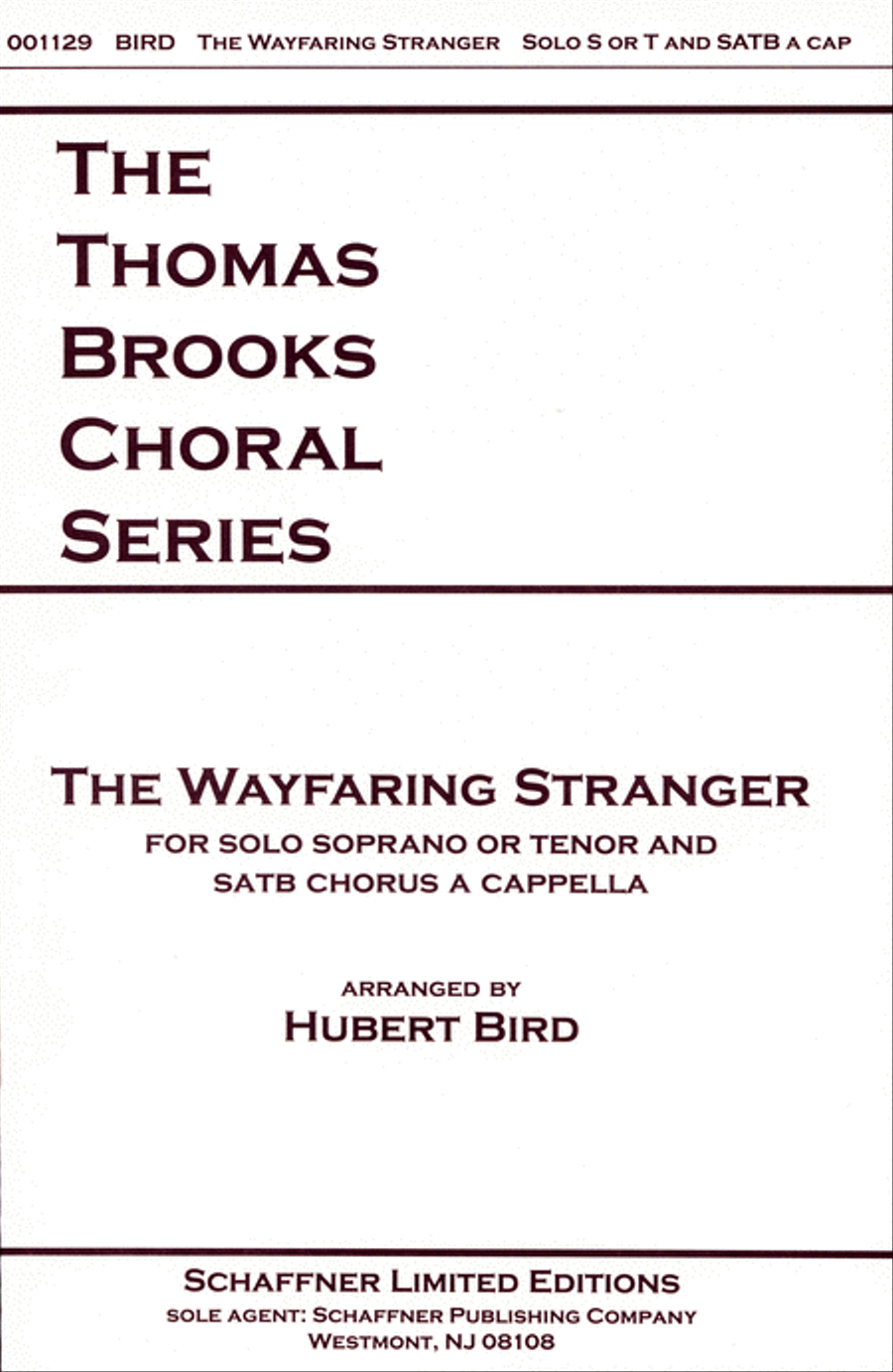 The Wayfaring Stranger 4-Part scores gallery preview page 1