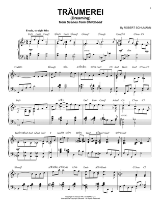 Book cover for Traumerei (Dreaming), Op. 15, No. 7 [Jazz version] (arr. Brent Edstrom)
