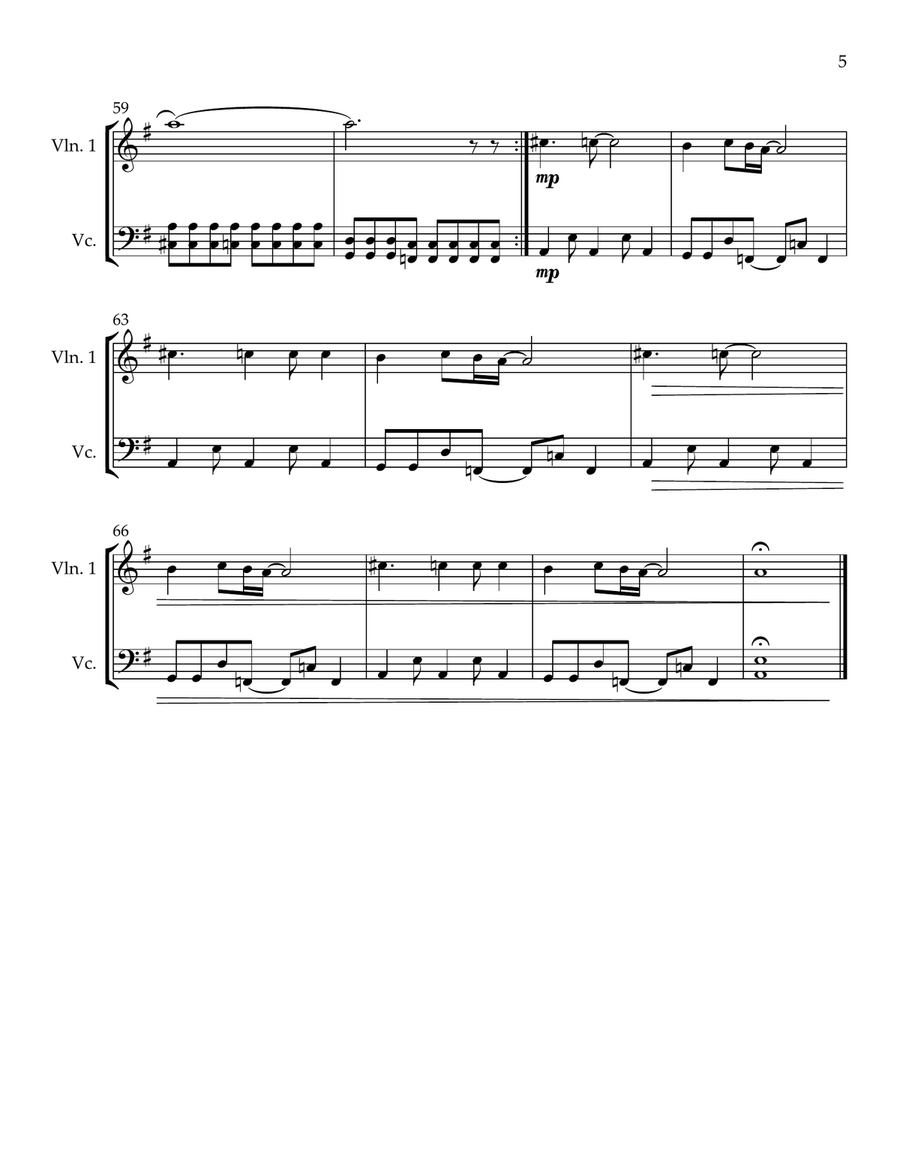 Under The Bridge Piano Trio scores gallery preview page 5