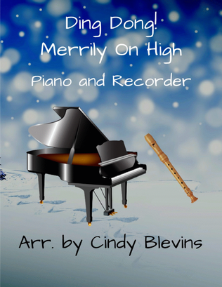 Book cover for Ding Dong! Merrily On High, Piano and Recorder