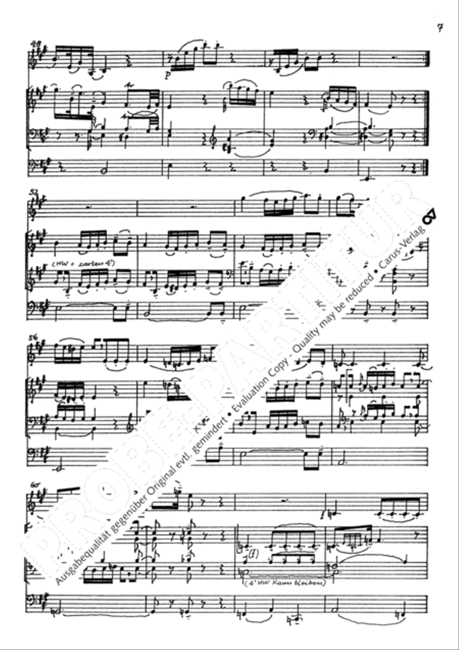Andante und Fuge in A Violin scores gallery preview page 10
