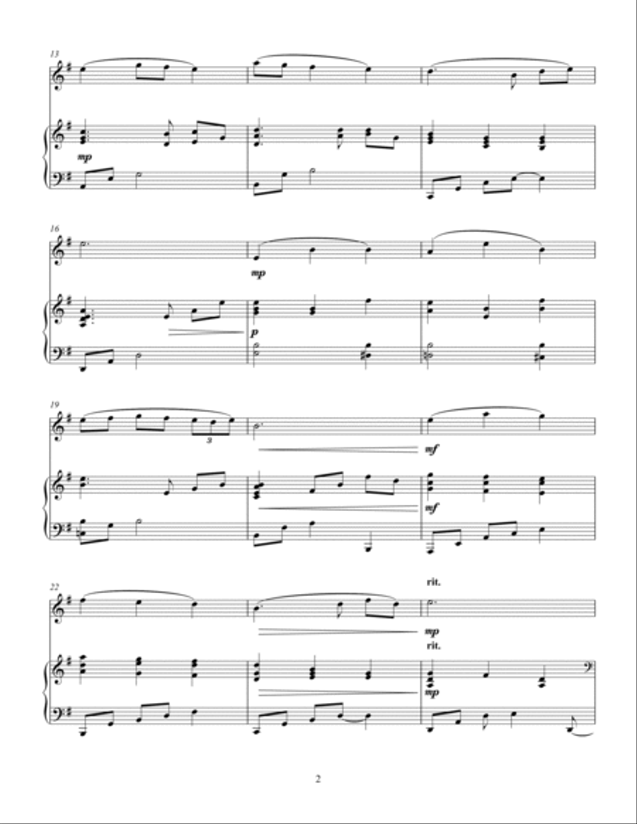 Korean Folk Song - Eommaya, Nunaya (Dear Mom, Dear Sister) Version 1 Piano scores gallery preview page 2
