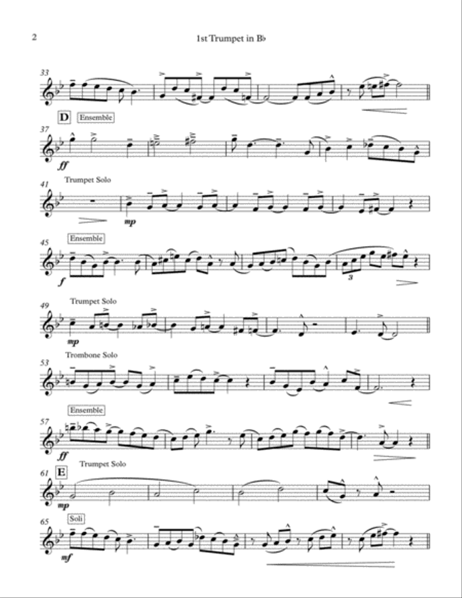 Lullaby Of Birdland Lullaby Of Birdland Brass Ensemble scores gallery preview page 2
