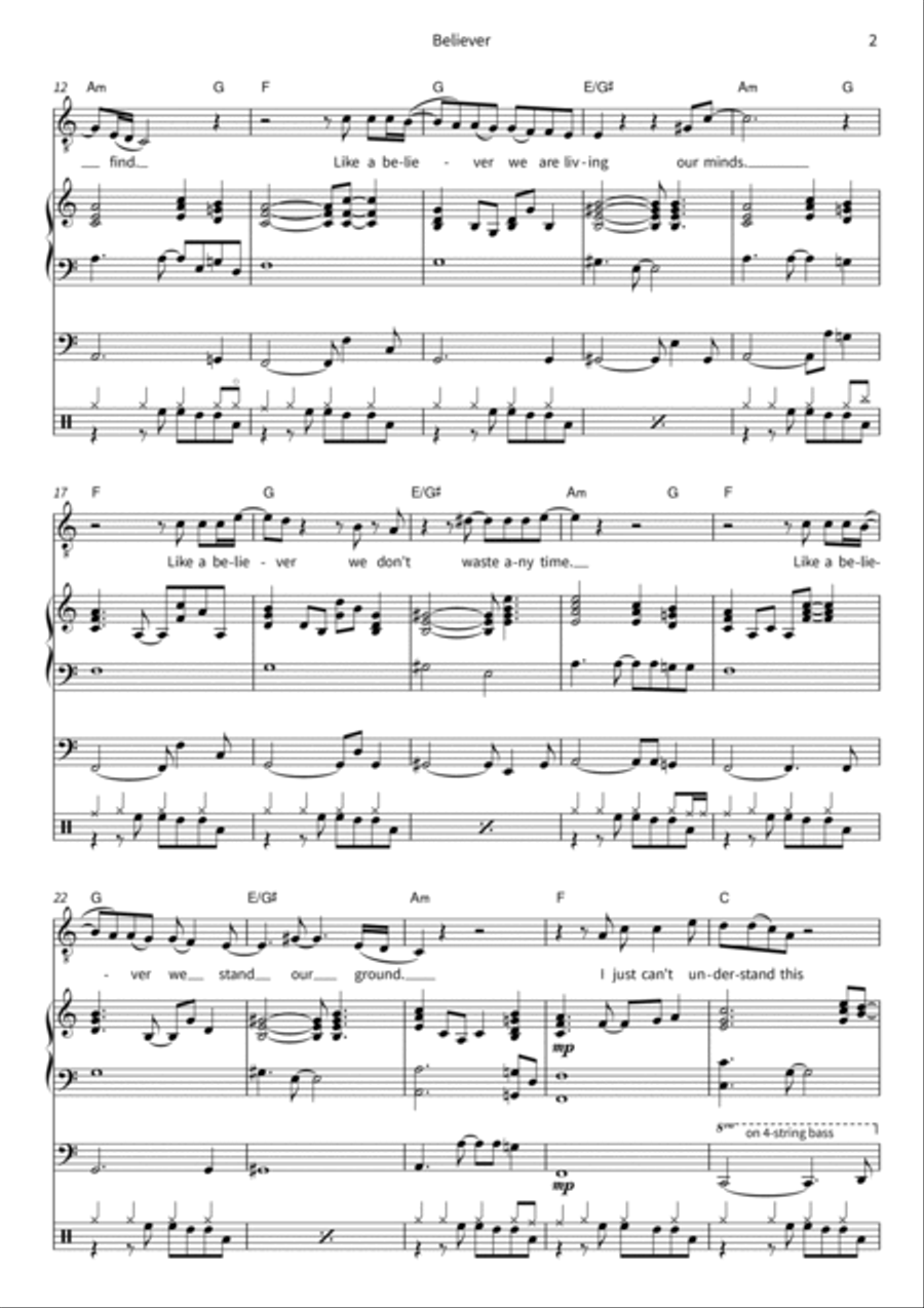 Believer Score scores gallery preview page 4