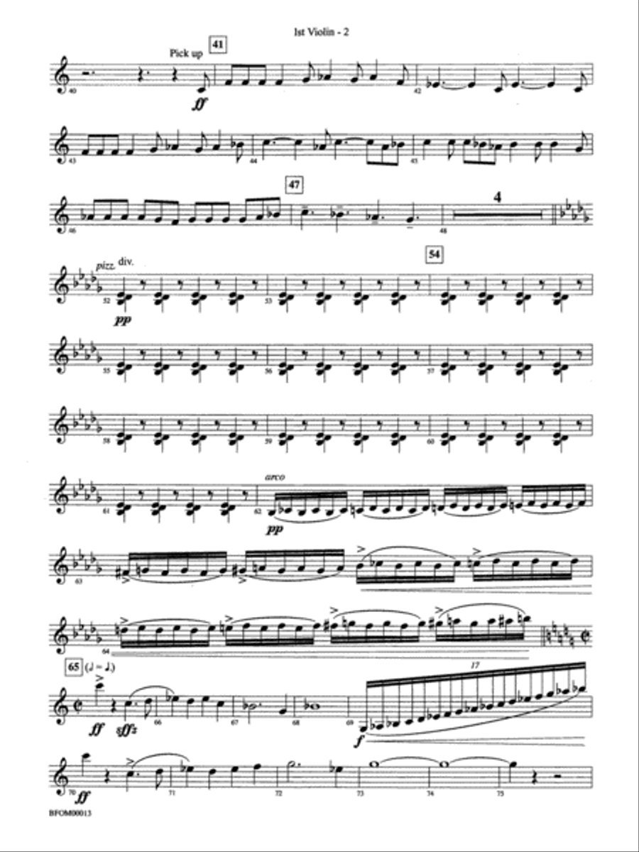 American Salute: 1st Violin Full Orchestra scores gallery preview page 2