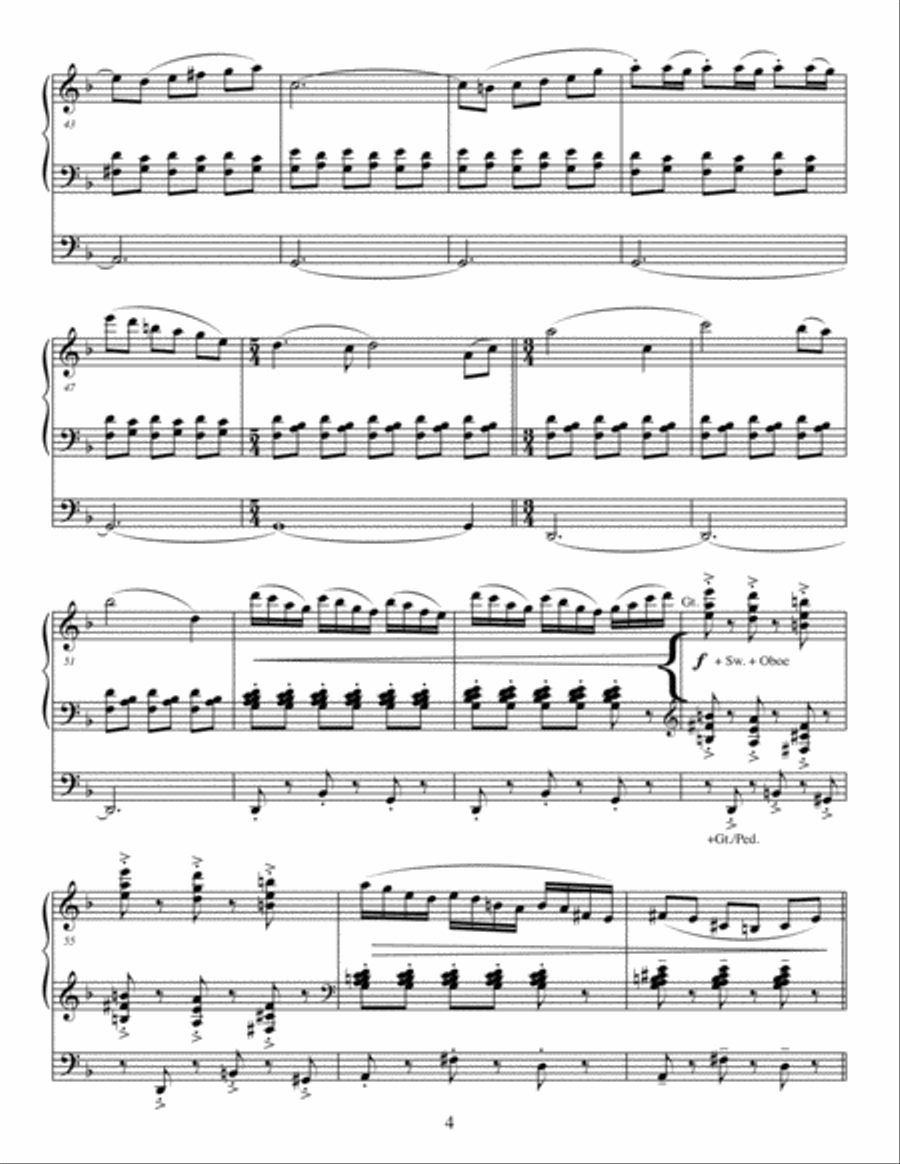 Starry Night Organ Solo scores gallery preview page 5