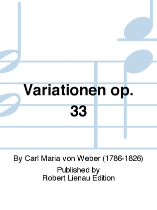 Book cover for Variatonen Op.33 Ber Ein Thema Aus Silvana