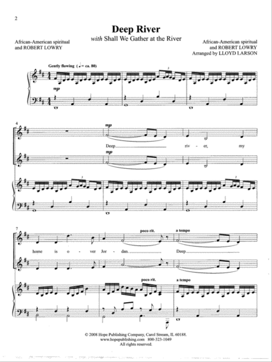 Spirituals for Two Voices (Book) Vocal Duet scores gallery preview page 2