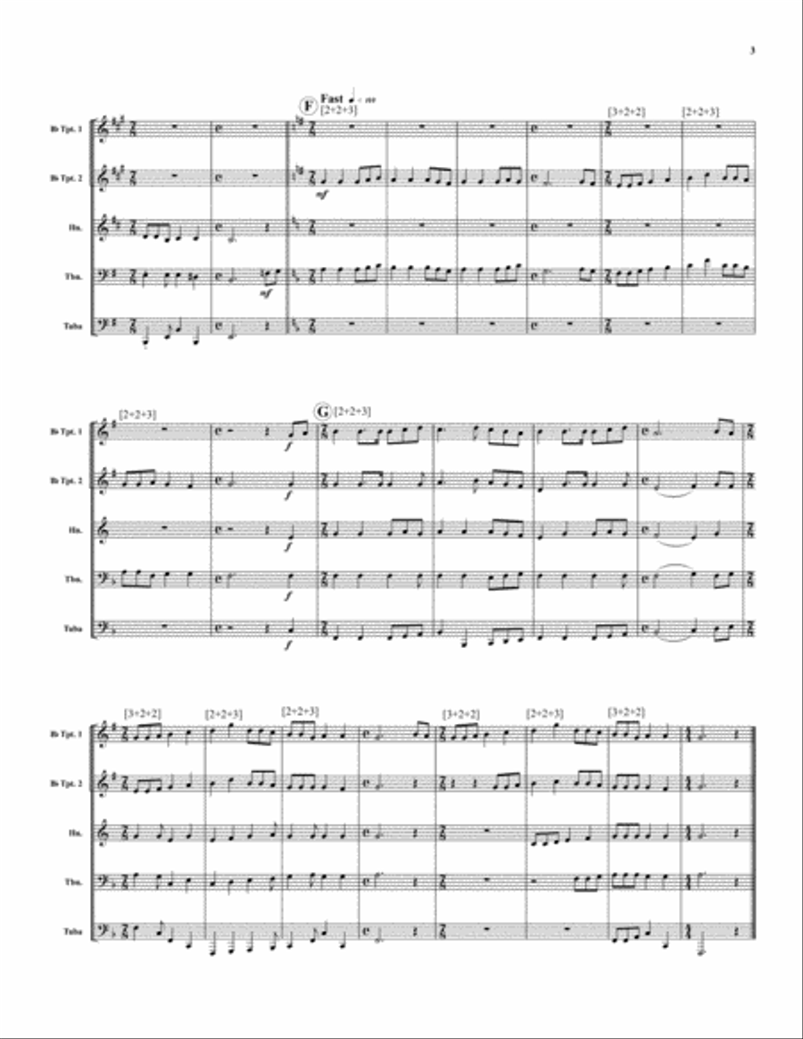 Promised Land Brass Quintet scores gallery preview page 4