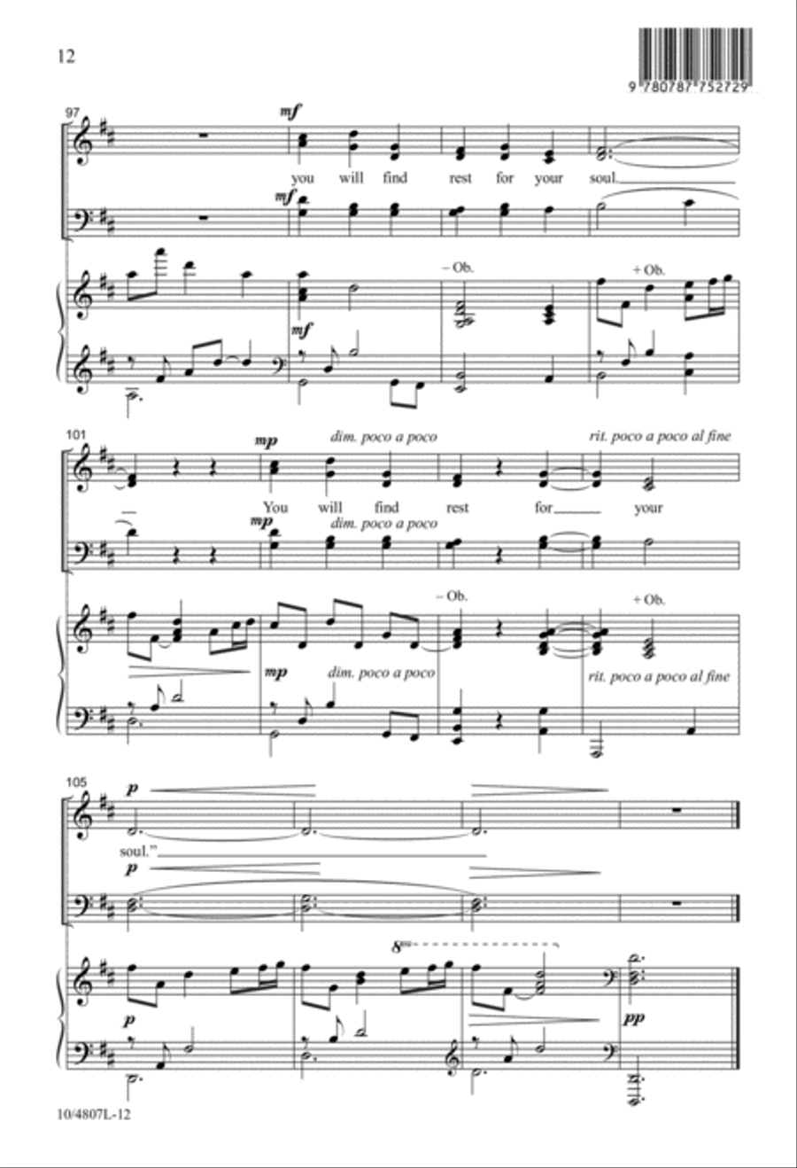 My Burden Is Light 4-Part scores gallery preview page 12