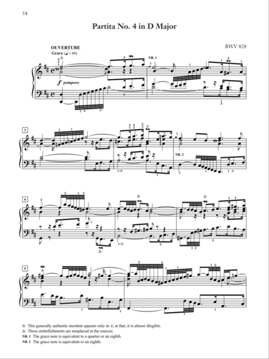 Six Partitas, BWV 825--830