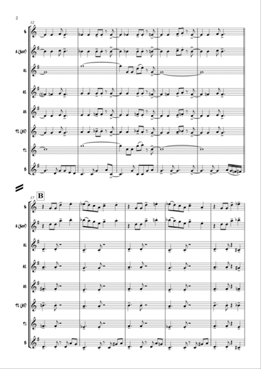 Watermelon Man Watermelon Man Woodwind Ensemble scores gallery preview page 2
