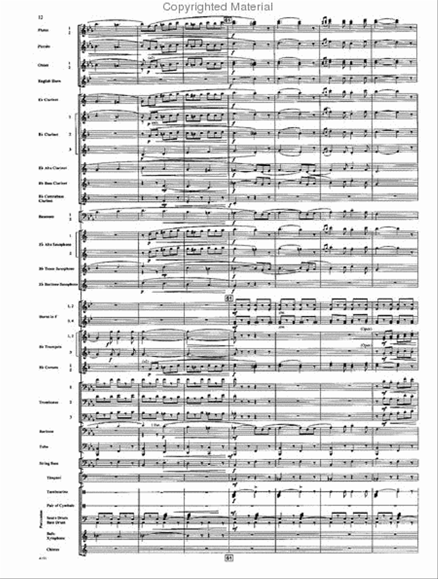 Funiculi, Funicula Concert Band scores gallery preview page 11