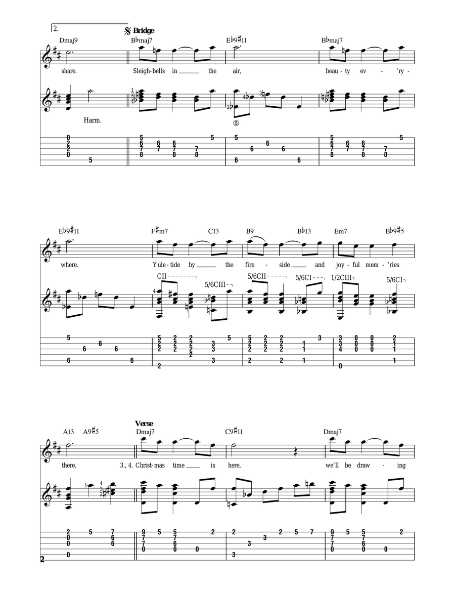 Christmas Time Is Here Electric Guitar scores gallery preview page 2